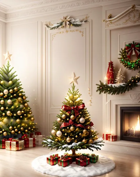 breathtaking  <lora:quiron_Chritsmas_v1_lora:0.87> ChristmasQuiron style, Christmas tree, Christmas decorations,  best quality. ultra detailed. 8k. realistic. mysterious. . award-winning, professional, highly detailed