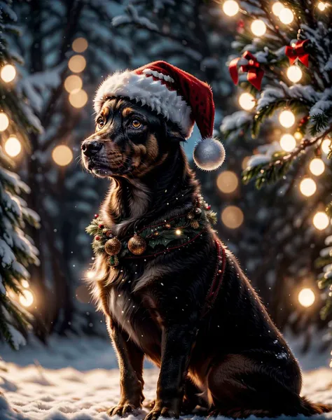 cinematic film still The ugliest dog, Breathtaking, 8k resolution, extremely detailed, establishing shot, artistic, hyperrealistic, dynamic lighting, masterpiece, light brazen, extremely detailed ,,realistic <lora:quiron_Chritsmas_v1_lora:0.77> ChristmasQuiron style, Christmas, Christmas tree, Christmas decorations,  Christmas style, Christmas spirit, best quality, ultra detailed, 8k, mysterious,    . shallow depth of field, vignette, highly detailed, high budget Hollywood movie, bokeh, cinemascope, moody, epic, gorgeous, film grain, grainy