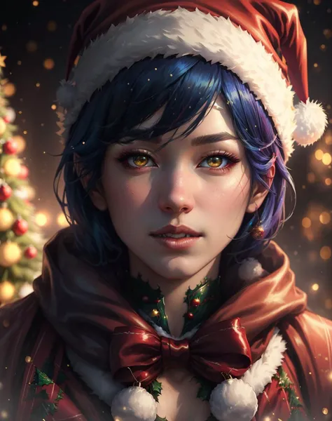 Marvel Cinematic Universe ,(touka \(tokyo ghoul\)), realistic <lora:quiron_Chritsmas_v1_lora:0.57> ChristmasQuiron style, Christmas, Christmas tree, Christmas decorations, Christmas style, Christmas spirit, best quality, ultra detailed, 8k, mysterious, . Superheroes, epic battles, colorful, highly detailed