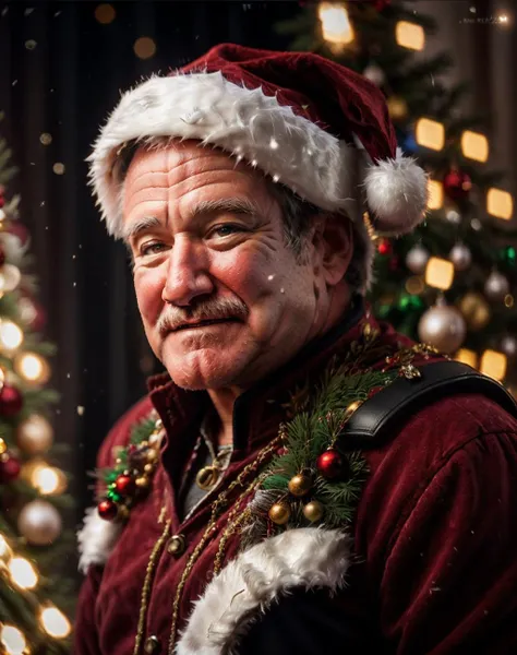 cinematic photo robin williams as superhero the atom, <lora:quiron_Chritsmas_v2_lora:0.77> ChristmasQuiron style,  . 35mm photograph, film, bokeh, professional, 4k, highly detailed