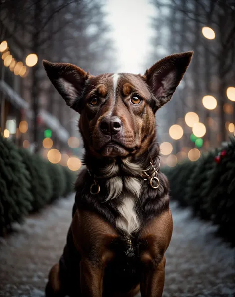 cinematic film still The ugliest dog, Breathtaking, 8k resolution, extremely detailed, establishing shot, artistic, hyperrealistic, dynamic lighting, masterpiece, light brazen, extremely detailed ,, <lora:quiron_Chritsmas_v1_lora:0.67> ChristmasQuiron style, Christmas, Christmas tree, Christmas decorations, best quality, ultra detailed, 8k, mysterious. . shallow depth of field, vignette, highly detailed, high budget Hollywood movie, bokeh, cinemascope, moody, epic, gorgeous, film grain, grainy