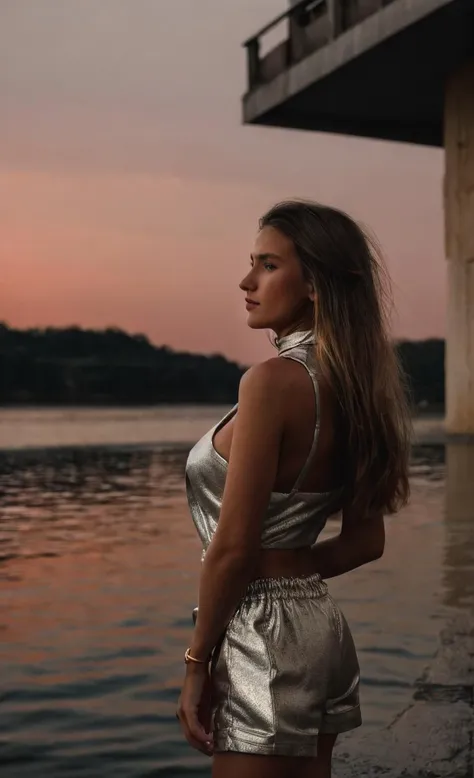 Ektachrome, Romantic ,dark light,bokeh (RAW Photo), DSLR,F/1.8, 1 girl, a 20 year old woman wearing {jacket and lowleg shorts|dresses_}, looking at viewer ,<lora:rlsk3-15:0.7>,{<lyco:NataLee:0.4>|<lyco:PS_Gloria_Sol:0.4>}, Platinum, long hair ,<lora:epiCRealismHelper:0.6>, (look at at viewer:0.1), (real skin:1.1), ((tan skin)), (detailed skin), stunning, perky boobs , <lora:AdvancedEnhancer:0.5>,depth of field, sharp focus, high quality, {dusk|twightlight},choker