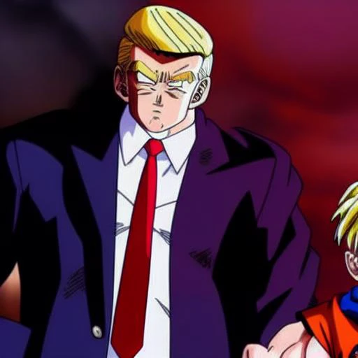 dbz style, trump
