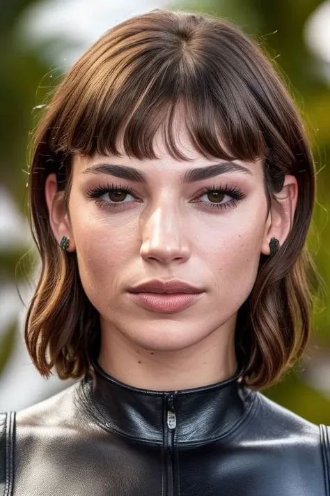 face closeup photo of (CR-UrsulaCorbero-sstylerdurden879:0.9) as a (young:1.0) woman in grey background, (heavy oiled shiny skin:1.0), (tilted angle shot:1.0),
(8k uhd:1.0), (best quality:1.2), (masterpiece:1.2), (photorealistic:1.1), (sharp focus:1.1), (bokeh:1.1),