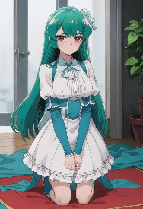 {safe:1.10}, best quality, masterpiece, highres, solo, {sayo_minakami_mahoushoujoniakogarete:0.90}, kneeling, kneeling on one knee, on one knee, cowboy_shot, looking at viewer
