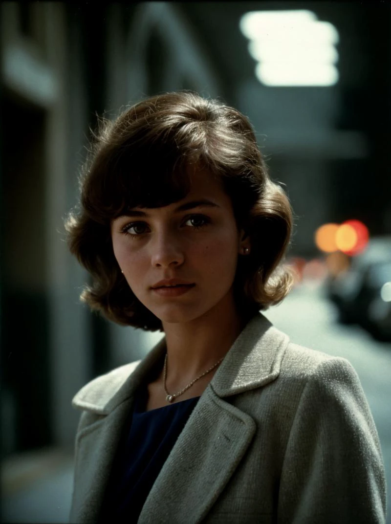 (found footage:1.3) | intelligent | she | 1980s \(style\in USSR in 1965\) | Colombian/highres girl | (shallow depth of field:0.5), cinestill 800, tungsten, Long exposure photo, (LUT:1.2) | (Magazine cover formatting:0.5), cinematic light, dramatic atmosphere,