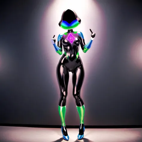 invisible person, <lora:xl_Invisible person:1>, leotard, rave