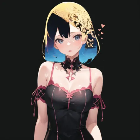 masterpiece, 1girl, simple background, (gradient background:0.5),
<lora:hair_with_scenery:1>,