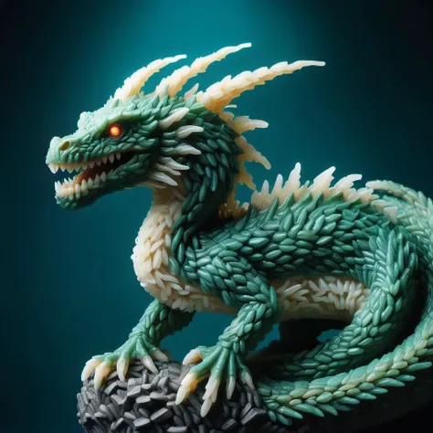 hyper detailed masterpiece, dynamic, awesome quality,styr2 strigoi, dragon like creature, deadly gaze,crest on head, scaled skin with a menacing appearance, reptilian eyes, sharp fang like teeth, poised for attack, distinctive, intimidating posture, ,sense of danger and fear, uncommon, <lora:styr2:1>