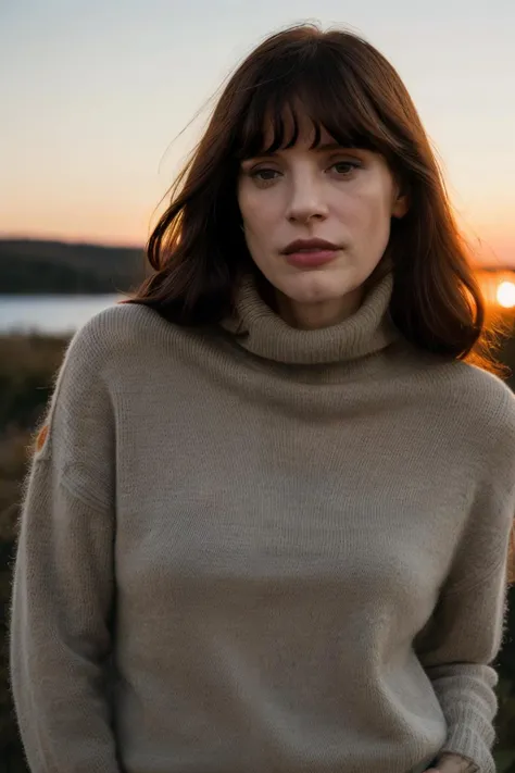 a 40 year old c1873em, wearing tundra jumper  <lora:Catherine_Middleton-000010:1> 1girl, solo, realistic, long_hair, c1873em,