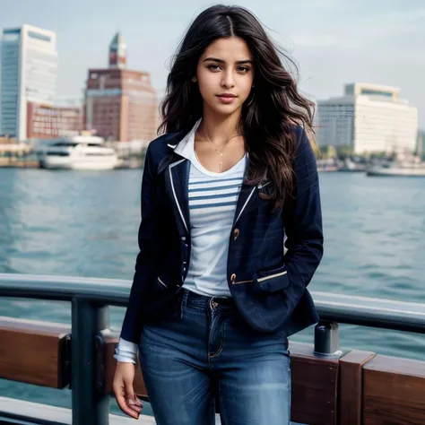(Baltimore Inner Harbor, SFW, casual blazer, striped tee, skinny jeans, boat shoes, exploring the waterfront, early afternoon:1.35) Instagram_Influencer_118_By_Stable_Yogi
Faceshot_By_stable_yogi
Styler_Embedding_By_Stable_Yogi
<lora:Detail Blaster By Stable Yogi:0.5>
(center_parted_long_wavy_hair)
