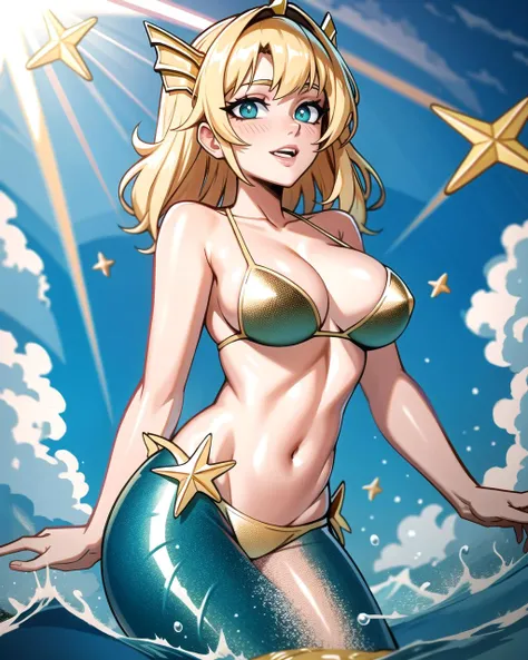 sailor girl in a bikini and hat with stars in the background, nami one piece, nami from one piece, nami, asuka suit under clothes!, lovely brigitte from overwatch, sexy-s 100, the sailor galaxia. beautiful, beautiful portrait of nami, miss fortune, glamorous angewoman digimon, full body zenkai! asuka suit