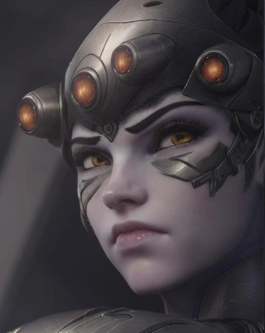 overwatch widowmaker, natural light, lens flare, bokeh, RAW photo, high quality photo portrait of ((sbwidowmakerxx person wearing a shiny green jumpsuit with cybernetic combat armor, armor stripes on face)), favela background, ambient occlusion, beautiful eyes, high definition, high resolution, (detailed skin, skin blemish:1.3), (detailed skin texture), detailed mouth, detailed chin, detailed nose, dramatic lighting, cinematic lighting, high definition, high quality, Fujifilm XT3, <lora:LowRA:0.2>, <lora:AddDetail:0.4>, <lora:FilmG3:0.3>, <lora:DSSB:0.6>, <lora:DetailedEyes:0.3>, <lora:OverwatchWidowmaker-step00002500:0.4>