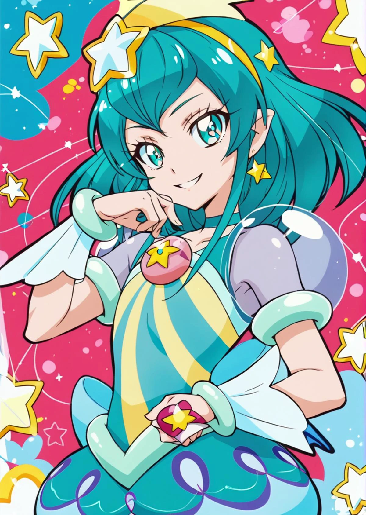 score 9, score 8 up, score 7 up, rating questionable,
detailed background, shiny skin,
<lora:curemilky.pony:1.0>,
curemilky,
half-closed eyes, smile,