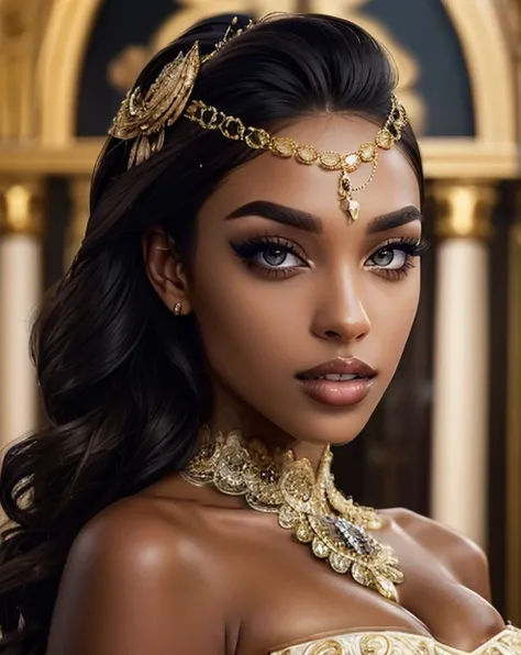 1girl prettyeyes-kkw-ph1 <lora:Black_Women:0.25> <lora:abd:1> beautiful-abd_woman abd_body perfect-abd_face <lora:Aesthetic-Portrait-V2:1> High-fashion Dynamic dramatic haute-couture elegant ornate-clothing High-Fashion bounced-lighting face-and-shoulders-portrait face-focus looking-at-the-viewer quiff-hair masterpiece best-quality absurdres detailed ultra-detailed