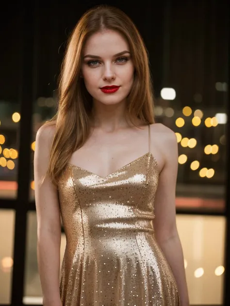 cinematic film still Full body photo of (edgLit_woman, edgLit_face, edgLit_body, pale skin), sensual smile, red lips, straight hair, wearing one shoulder sequin mini dress, (looking at viewer:1.1), <lora:backlight_slider_v10:1.2>, <lora:epiCRealismHelper:1>, <lora:skin_tone_slider_v1:-1>, empty night club background, 8K, 16k, uhd, dslr, best quality, high quality, realistic, photo-realistic, <lora:edgLithuanianDollLikeness:0.9> . shallow depth of field, vignette, highly detailed, high budget, bokeh, cinemascope, moody, epic, gorgeous, film grain, grainy