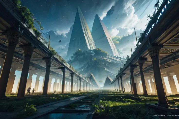 highly insanely detailed, masterpiece, top quality, best quality, highres, 4k, 8k, RAW photo,  
((ancient egyptian theme:1.2)), Hong Kong structure, building, structure, taiwan, korean, 
swirling energy, 
tentacle, 
(underwater), 
reflection, reflective floor, 
abandoned building, overgrown with vegetation, [volumetric fog], cinematic lighting, colorful, colourful, 
(long_hair, long hair, random colors hair, glowing hair, hair over one eye, long messy hair), 
(eyelashes, eyeliner, eyeshadow, eyelashes, long eyelashes), 
collar, earrings, jewelry, necklace, armlet, 
high-heels, 
nsfw, 
cleavage, perfect female body, makeup, 
action pose, 
drunk, biting, 
dawn, 
fisheye, 
scenery, landscape, 
<lora:space-clony:0.8>, (space-clony:1.4), scenery, outdoors, tree, building, sky, city, cloud, science fiction, SCIFI, sf