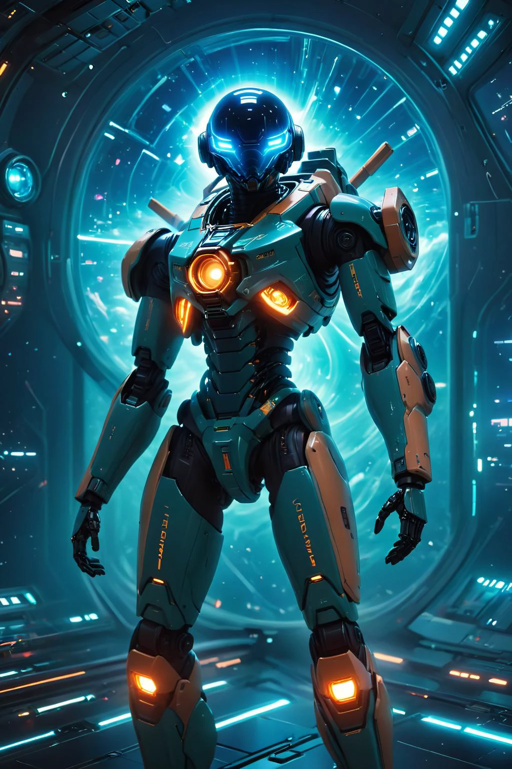 anime artwork futuristic style sci-fi style (((Ultra-detailed, 8k, highres, masterpiece))),kkw-detailMe-v1.0,BossFight Diffusion,<lora:more_details:1>,<lora:More_interesting_backgrounds:0.8>,IBG,<lora:space-clony:0.8>,space-clony,space_style,<lora:Tech_Noir:0.8>,<lora:J_sci-fi:0.8>,robot,j_sci-fi,,(((text))),((color)),(shading),background,noise,dithering,gradient,detailed,out of frame,ugly,error,Illustration, watermark,(((clean ink anime illustration))),Studio Ghibli,Makoto Shinkai,Hayao Miyazaki,Audrey Kawasaki, futuristic, technological, space themes, advanced civilizations, light leaks, lens flares, sleek, modern, ultramodern, high tech, detailed,(((text))),((color)),(shading),background,noise,dithering,gradient,detailed,out of frame,ugly,error,Illustration, watermark,(((vector graphic))),medium detail . anime style, key visual, vibrant, studio anime, highly detailed