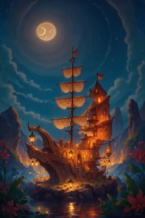 El Dorado at Early night, whimsical
