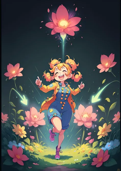 solo, side view, cute anamorph frame of yang girl in jumpsuit with large buttons, run in blooming garden, Neon glow, happiness, (dynamic pose, dynamic composition :1.2), realistic, detailed,
<lora:MODILL_PASTEL_RC_V0.01:0.21>