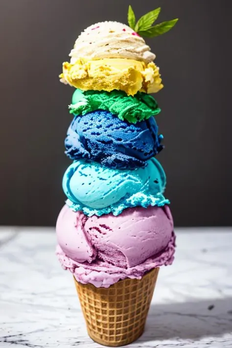 ice cream, Vine color