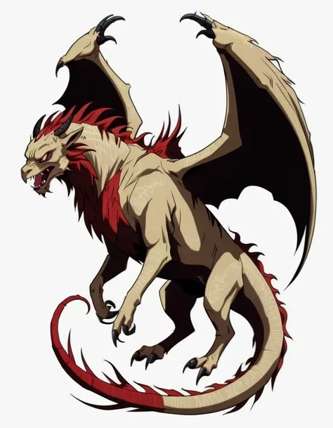 Chimera: A mythical creature with the body parts of various animals, symbolizing chaos and unpredictability. <lora:NEOTOKIOXL_0.2_RC:0.9>