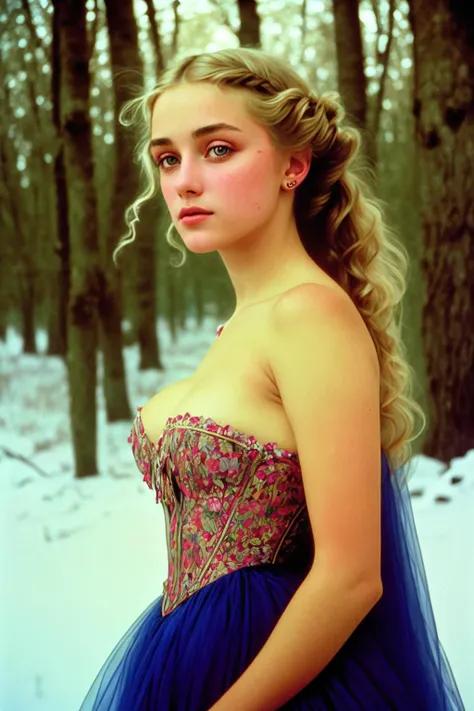 masterpiece, best quality, from side,
1girl , collarbone, detailed eyes, detailed skin, an incredible blonde, hair in a messy french braid, Elven beauty ((wearing a fur gown)), ((in a desolate frozen land of snow)), very large perky breasts, luscious cleavage, eyes as blue as sapphires, soft pink lips, light freckles,
<lora:pinup-nouveau:0.5>, pnpnv, symmetrical, alphonse mucha, romantic Realism, Cinestill 800T, Dark Fantasy