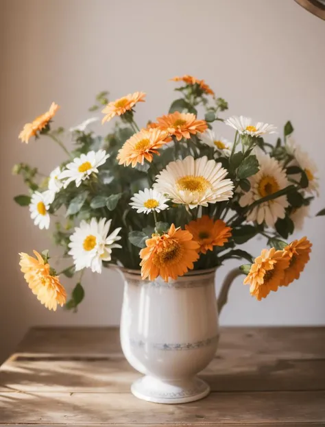 (masterpiece,best quality,highres,ultra_detailed:1.2),simple background,still life,flowers,sunlighte,light and shadows,shadow,blurry background,medium_shot,mid_shot,