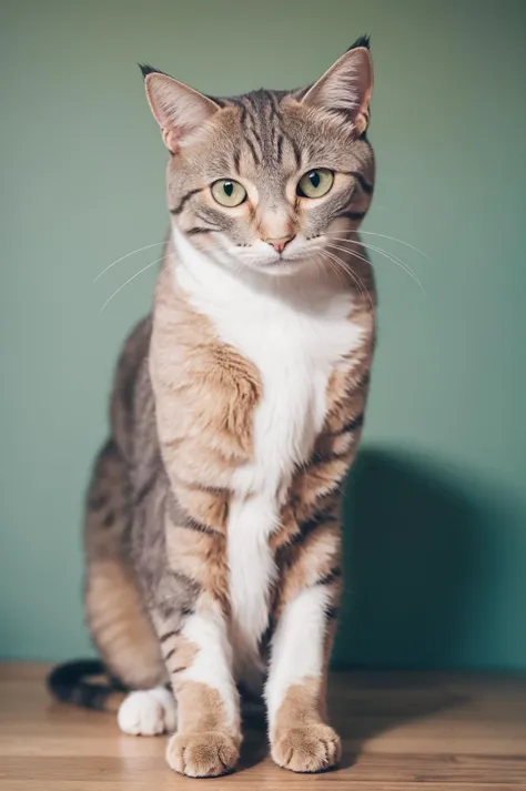 (masterpiece,best quality,highres,ultra_detailed:1.2),
simple background, still life, rule of thirds,
(cat),photorealistic,
<lora:simple_background_v2:0.8>