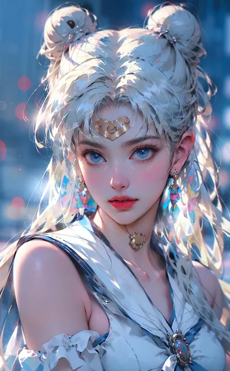 Best quality,masterpiece,ultra high res,(photorealistic:1.4),
1girl,meishaonv, blue eyes,tsukino usagi,double bun,sailor collar,crescent,sailor moon:1.2