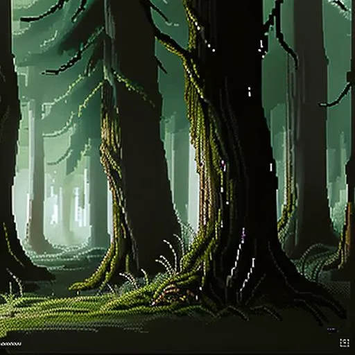 pixelart, grid, dense clumps of moss covering a stone in a forest <hypernet:stipple-weave-1-1:1>