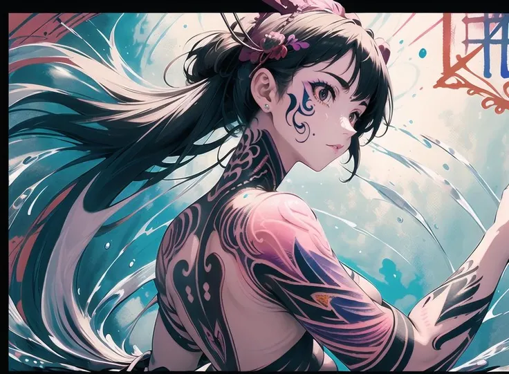 masterpiece, yor, 1girl, solo, looking at viewer, black hair, red eyes, dress, bare shoulders, jewelry, collarbone, sidelocks, earrings, indoors, off shoulder, :o, sweater, arms behind back, plant, short hair with long locks, big side hair, very long side hair, tape gag, handcuffed, gagged,ballgag, bound, shibari over clothes,masterpiece, best quality, highly detailed ,kneeling, <lora:kidnap_v0.2:0.2> <lora:yor:1.0><lora:add_detail:0.2> <lora:thickerLinesAnimeStyle:0.15>(style of Yuko Shimizu:1.2), abstract art, purple theme, dark theme, 1girl, masterpiece, best quality, ultra high res(all whitebikini:1.5)(wet skin:1.2)(Sweat:1.2)(style of Yuko Shimizu:1.2), abstract art, purple theme, dark theme, 1girl, masterpiece, best quality, ultra high res,Octane render, Amusing, landscape of a Elder Vienna, at Blue hour, Rembrandt lighting, Pink color grading, illustration, perfect details, light particles, chromatic aberration, masterpiece, best quality, absurdres, highest quality, amazing details, hyper detail, dramatic light, intricate details, <lora:add_detail:0.4>, (masterpiece, best quality, ultra high res:1.2), 1girl, (abstract art:1.3), half demon,masterpiece, best quality, ultra high res, 1girl, (abstract art:1.4), bleeding color, visually stunning, beautiful, evocative, emotional, side view, (three-faced painting:1.7)(precision drawing:1.7)//style
(Maximalism:1.8), vivid contrast, Gustav Klimt,
(typography, lettering arts, Japanese style letters:1.8),
BREAK
//quality and character
realistic, super photo realistic illustration, highres, ultla detailed, absurdres,
extremely beautiful lady, (naked back, off shoulder:1.8), (ultra detailed water tattoos on her back, tattoo fused with water , body paintings:2.0), (from back:1.3), (looking back:1.3),
beautiful long hair blowing in air, hair ornaments with jewelries and light chains,
