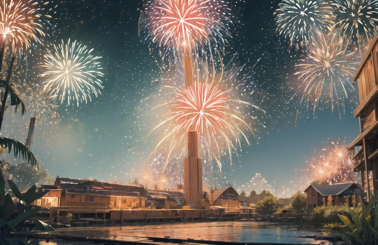 (wide shot:1.8),, (best quality, masterpiece), absurdres, highres, hyper-photorealistic, ultra-detailed, perfect anatomy, (fireworks festival:1.8),, beautiful night sky tilt of the head, the wind, ciinematic lighting,((masterpiece)), ((best quality)), 8k, high detailed, ultra-detailed,science fiction, fantasy, buildings, <lora:xs-nutcarving_V3:0.7>, High quality, 16K, detail, precision, best work, so it is safe to touch. This slime can contain air and fluff up, or flatten under pressure, so it changes shape in various ways inside the bottle. This slime is very cute, and sometimes it bounces or forms a heart shape from the bottle.Alien Infusion Beverage, out-of-this-world drink, alien elixir, extracts, rare extraterrestrial plants, infused ionized energy, distant nebula, served in a glowing glass vessel, HDR, foodphoto <lora:foodphoto:1>, <lora:epiNoiseoffset_v2:1>mycelium,symmetry, design, art,Vintage bottle, SIO,camp,cute, water splash, splash, looks delicious,blood splatter,microcosm,A sparkling bottle on the desk,explosion,pull cut, whole,terrarium,weathered, retro,beautiful girl, dress
