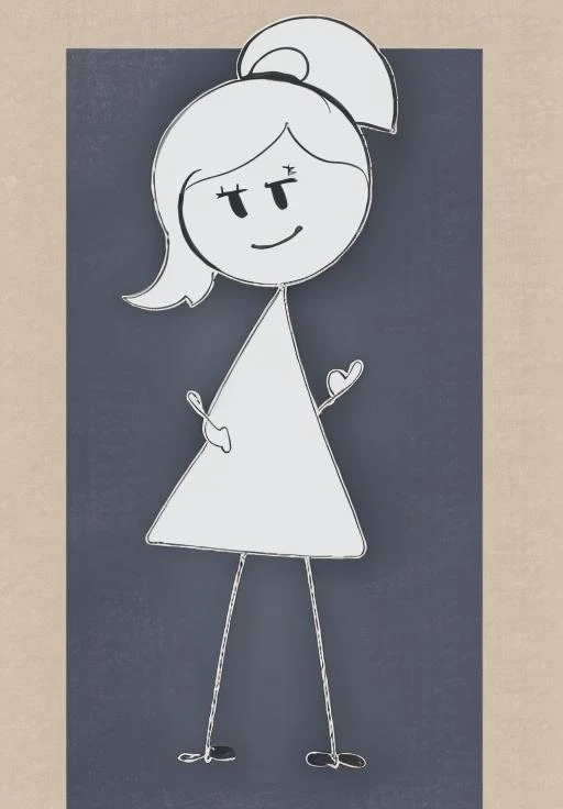 (Drawing:1.3), <lora:stickgirl:0.8>, stickmangirl