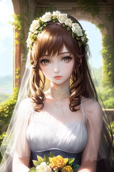 1girl, highly detailed, absurd res, perfect image, (flower_style:0.8)