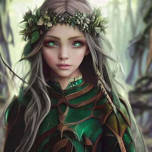 concept, fantasy, realistic, female, blonde hair, long hair, elf,