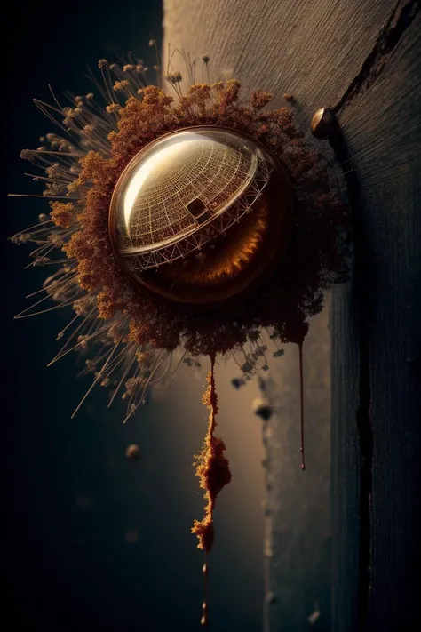 art by Ryohei Hase  A rusty nail, stuck in a cracked wall, from which a rare and beautiful flower grows. (photorealistic, symbolic, close-up shot, 8K)   close up, macro photography  on balck velwet background,8k, ultrasharp, ultradetailed, perfect quality, masterpiece, intricated details, ultra clear,  <lora:add_detail:0.7>, <hypernet:sxzBloom_sxzBloom:0.3>, vivid colors wallpaper