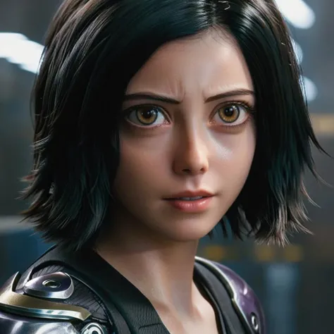 Alita1024, detailed eyes, photography, highly detailed, sharp focus, trending on artstation, studio photo, intricate details, highly detailed, by greg rutkowski  <lora:Alita1024:0.8>