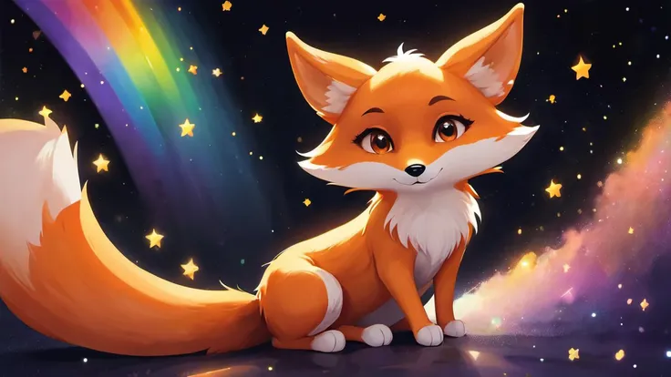 Nervous smiling, uploaded the e621, beautiful and detailed, woman (((female))) ((anthro)) Fox, (Averi, Fox girl), cinematic lighting, Fox, (anthro, fluffy fur, character focus:1.1), 1girl, anthro fox girl, body fur, curvy, sexy, nice, cute, hot, sassy, sassy hips, smug, fangs, mischievous, smiling, blushing, looking excited, wagging tail, comfortable anime-style cartoon-style, digital drawing, fully open eyes, green eyes, SFW, flat chest, jumping, in mid air, falling, chomp, biting a chicken, chicken, scared chicken, scared sweat marks, exclamation mark, speech bubble, hunting, fox hunting chicken, cute chomp, mischievous face, pounce, fox pounce, diving, diving downwards, space background