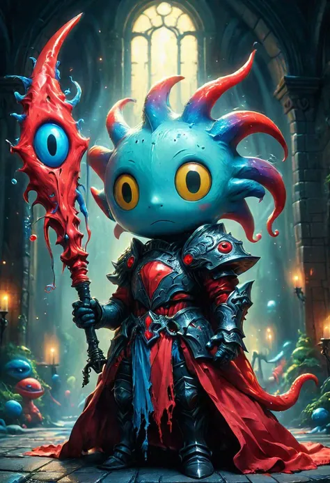Capture the whimsical essence of freakish Chibi Knight with Scythe unleashed in this surreal tableau: an eccentrically dressed character sporting elongated, tube-like Bad tentacle costumed adorned with oversized eyes and gaping mouth. With limbs replaced by cascading strands of vibrant red and blue, she exude an otherworldly charm that begs the question: What fantastical realm have she emerged from?
very detailed, raw photo, photorealistic, high detailed texture, 8k uhd, dslr, soft lighting, high quality, film grain, Fujifilm XT3, highly detailed photography, (muted colors, cinematic, dim colors, soothing tones:1.2), vibrant, insanely detailed, hyperdetailed, (dark shot:1.2), (vsco:0.3), (intricate details:0.9), (hdr, hyperdetailed:1.2) atmospheric haze, Film grain, cinematic film still, shallow depth of field, highly detailed, high budget, cinemascope, moody, epic, OverallDetail, gorgeous, 2000s vintage RAW photo, photorealistic, candid camera, color graded cinematic, eye catchlights, atmospheric lighting, skin pores, imperfections, natural, shallow dof