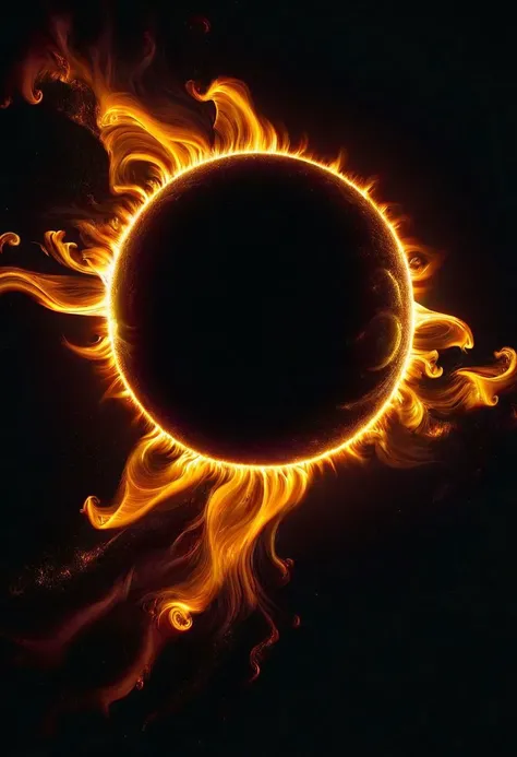 Create an image depicting a dramatic scene of a total solar eclipse, capturing the moment when the moon fully obscures the sun, casting its shadow on the Earth. Show the sun's corona glowing around the dark silhouette of the moon, with hints of solar prominences and Bailey's beads visible in the surrounding darkness. Include the awe-inspiring sight of stars becoming visible in the daytime sky as the world is plunged into temporary darkness. 4k, hyperrealism with high detail, HD quality, a masterpiece of high detail