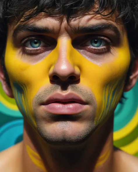 (stylized by Jean Arp:1.2) and (Greg Staples:1.2) and Oleg Shuplyak, ferrofluid, Digital artwork of a Rule of Thirds, Monstrous Anime portly Egyptian (Dexter Morgan:1.2) Gardener, biting him lip, (DayGlo yellow theme:0.7) , Blunt bangs hair, Spring, Wide view, Detailed illustration, Romantic, Nostalgic lighting, 80mm, Polychromatic, perfect skin, digital cinematic color grading natural lighting cool shadows warm highlights soft focus actor directed 4k IMAX cinematography dolbyvision