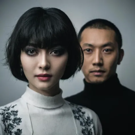 Changchun ,queen
medium shot centered pose shallow dof soft focus portrait Junji Ito and by Frank Lynch and by Anne Sudworth