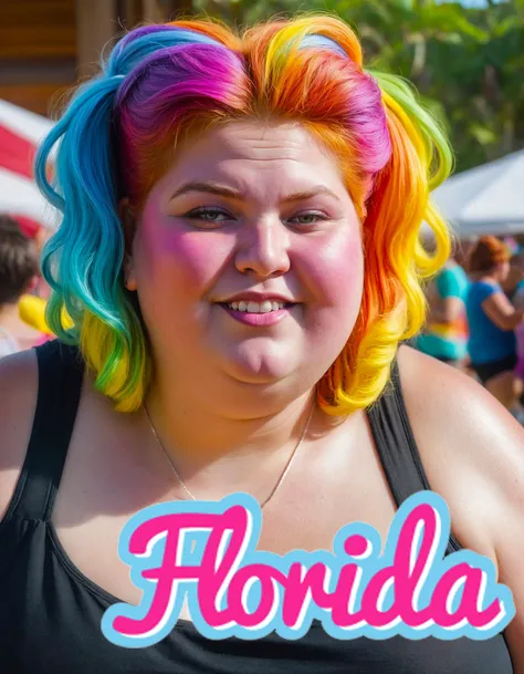 She's a fat blue-haired woman, angrily raising flags, crazy headed, radical feminist --auto