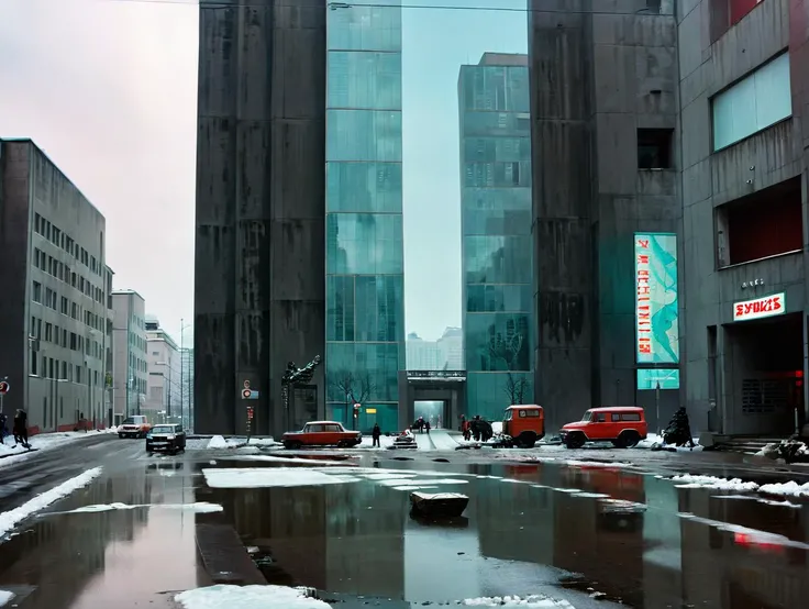 concept art concept art soviet style, (masterpiece, top quality, best quality, official art, beautiful and aesthetic:1.2), brutalist future (8k, best quality, masterpiece:1.2, ), photo_scale, solo, standing, one character, scenery, reflection, silhouette, . digital artwork, illustrative, painterly, matte painting, highly detailed <lora:SOAP:1>
. digital artwork, illustrative, painterly, matte painting, highly detailed
