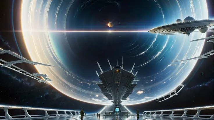 professional concept art, realism, alien style movie, a cinematic very wide ecterior shot of a spacestation floating near Saturn, spacestation with 60s technology, reflections, vivid colors, trending on artstation, high quality, highly detailed, A sci-fi scene by Jim Burns, Concept art by Shaddy Safadi, Horror by Andy Fairhurst, Art by Makoto Shinkai, Art by Katsuhiro Otomo, Art by Kentaro Miura <lora:wowifierXL:0.5> <lora:XSsdxl_1:0.5>vivid colors, 60s style