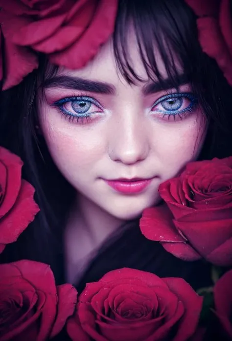 Step-by-step eye focus, High detail RAW color photo of sks woman, alluring eyes, (detailed skin),  skin pores, casual clothes, roses park background,
hyper realistic, shallow depth of field, photographed on a Canon EOS 5D, 105mm macro lens, F/8 aperture, fashion photography award winner
 <lyco:maisieWilliams_v10:1.2>