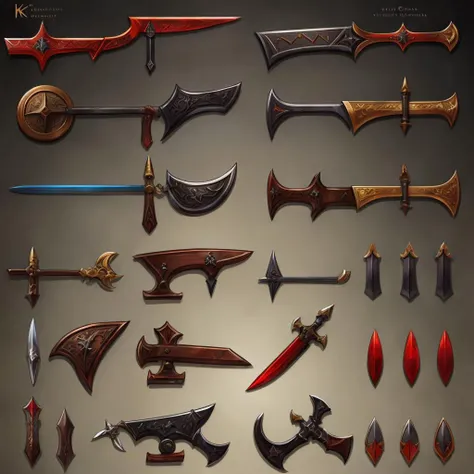 kkw-iconsheet, no shape, medieval weapons, black background <lora:kkw-iconsheet-v1.0a:.4>
<lora:add_detail:0.8>