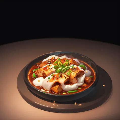food, game icon institute, game icon,black background,simple background,plate,<lora:icon food-000038jiu:0.6>,
mapo tofu, in Sichuan cuisine.