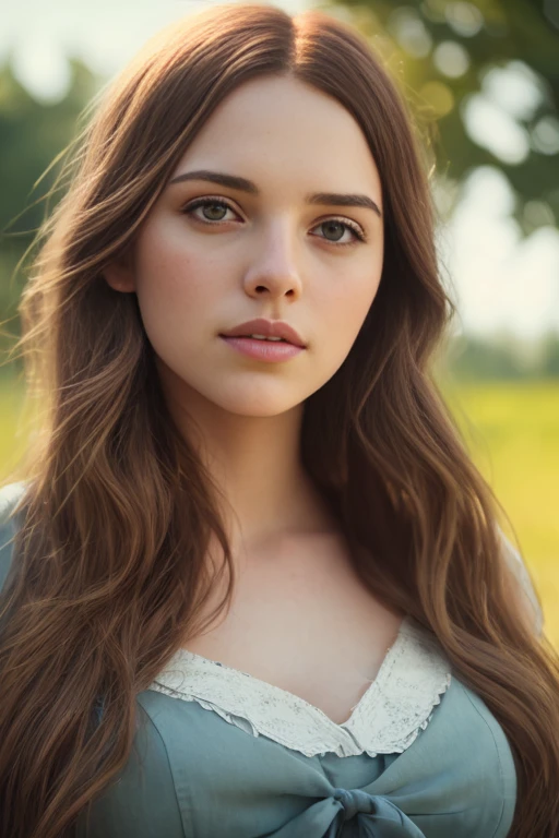 masterpiece, best quality, cinematic photo, hyperrealistic,
digital artwork illustration by Jeremy Lipking,
innocent 22yo woman,
finnish,
feminine physique,
sexy maid uniform,
messy chestnut hair,
ultra huge breasts,
round face,
freckled face,
shy,
(sunny background),
victorian style,
(8k, dynamic composition, photorealistic, sharp focus), elaborate background, cinematic, rule of thirds,
dslr,
film grain,
volumetric lighting,